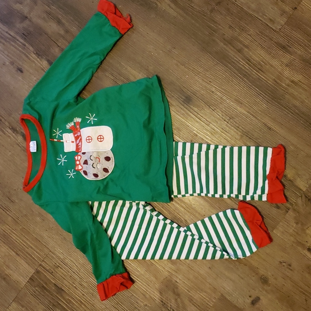 Milk and cookie Christmas pajamas